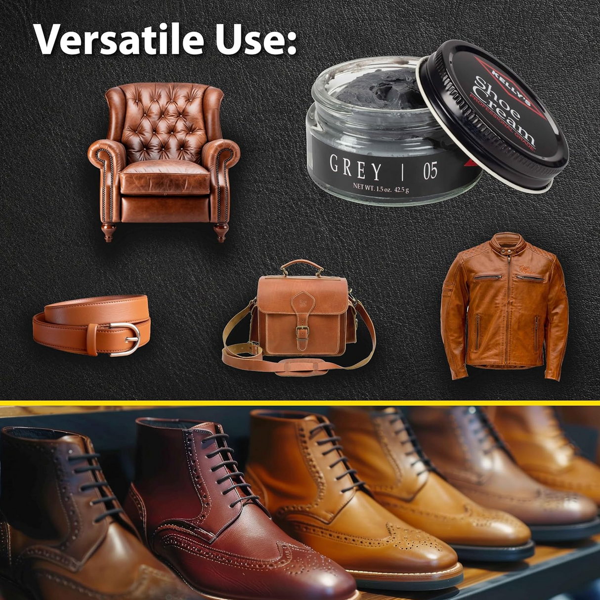 Kelly's Shoe Polish - Grey Accessories - Shoe Care - The Heel Shoe Fitters