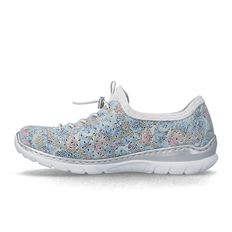 Rieker Nikita 52 Sneaker (Women) - Ice-Multi/Weiss-Silber Athletic - Casual - Lace Up - The Heel Shoe Fitters