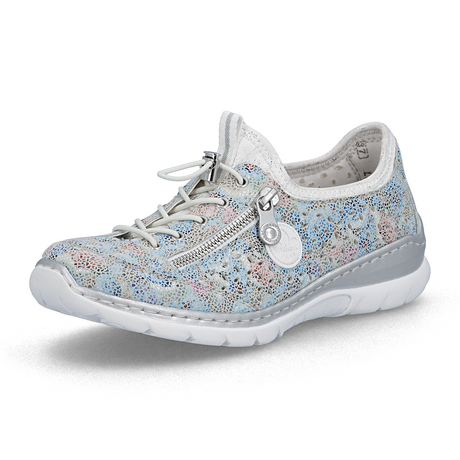 Rieker Nikita 52 Sneaker (Women) - Ice-Multi/Weiss-Silber Athletic - Casual - Lace Up - The Heel Shoe Fitters