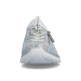 Rieker Nikita 52 Sneaker (Women) - Ice-Multi/Weiss-Silber Athletic - Casual - Lace Up - The Heel Shoe Fitters
