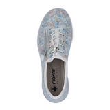 Rieker Nikita 52 Sneaker (Women) - Ice-Multi/Weiss-Silber Athletic - Casual - Lace Up - The Heel Shoe Fitters