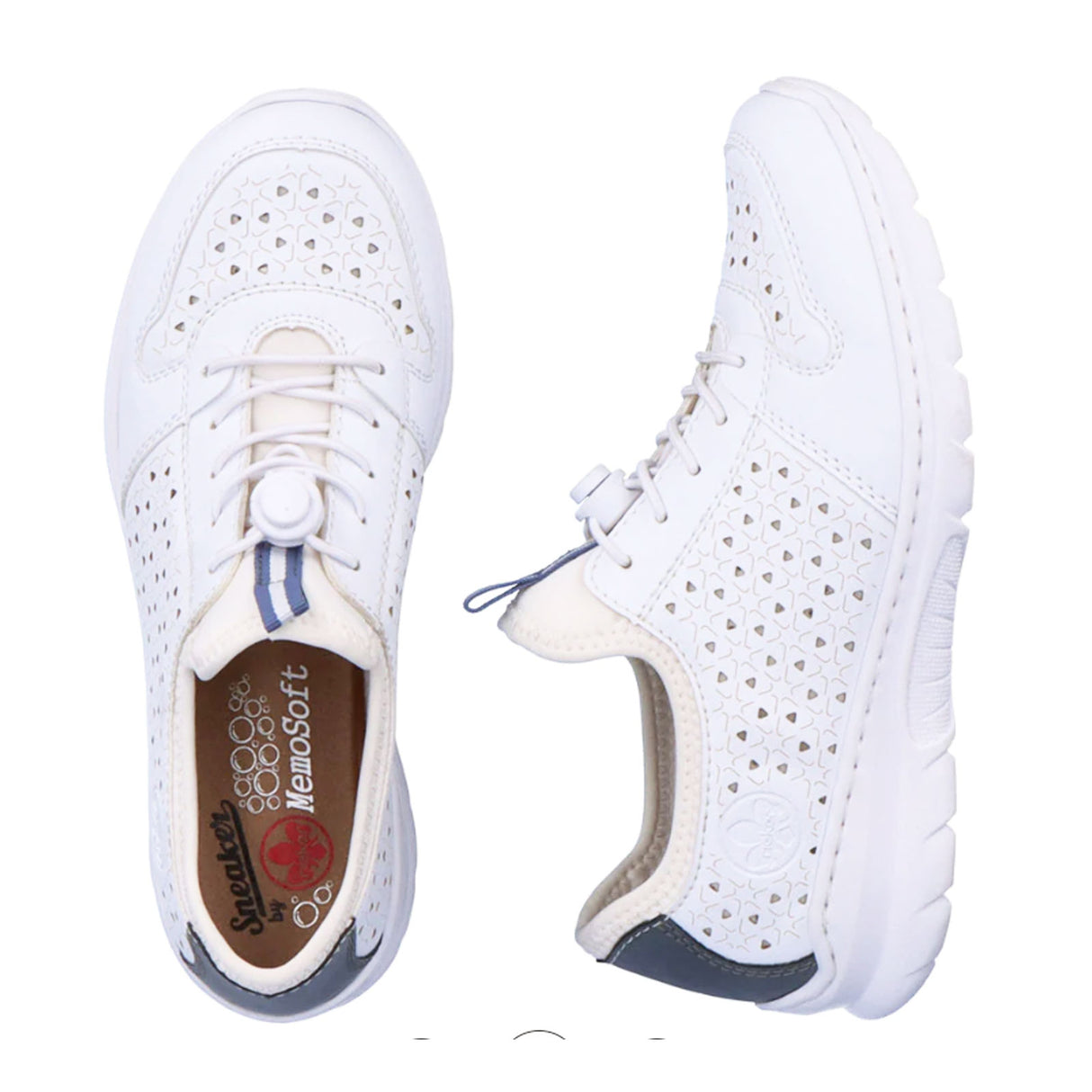 Rieker L3288-80 Sneaker (Women) - Weiss/Adria/Reinweiss Dress-Casual - Sneakers - The Heel Shoe Fitters
