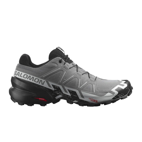Salomon Speedcross 6 Wide Running Shoe (Men) - Quiet Shade/Black/Pearl Blue Athletic - Running - The Heel Shoe Fitters