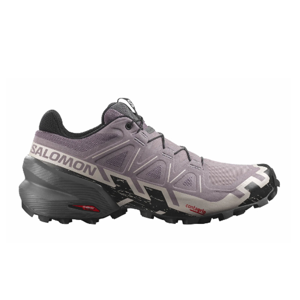 Salomon Speedcross 6 Running Shoe (Women) - Moonscape/Black/Ashes of Roses Athletic - Running - The Heel Shoe Fitters