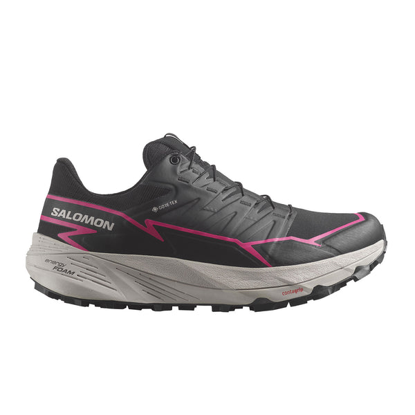 SALOMON MEN\'S 11.5 THUNDERCROSS BLACK HOT PINK TRAIL RUNNING SHOES NWOB Salomon Thundercross GTX Women main image 4