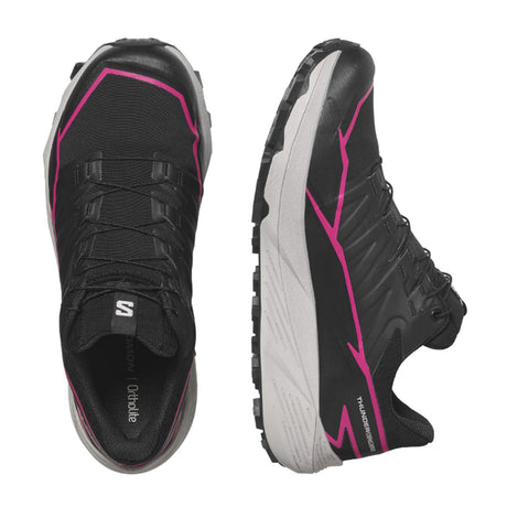 Salomon Thundercross GTX Trail Running Shoe (Women) - Black/Black/Pink Glo Athletic - Running - Trail - The Heel Shoe Fitters