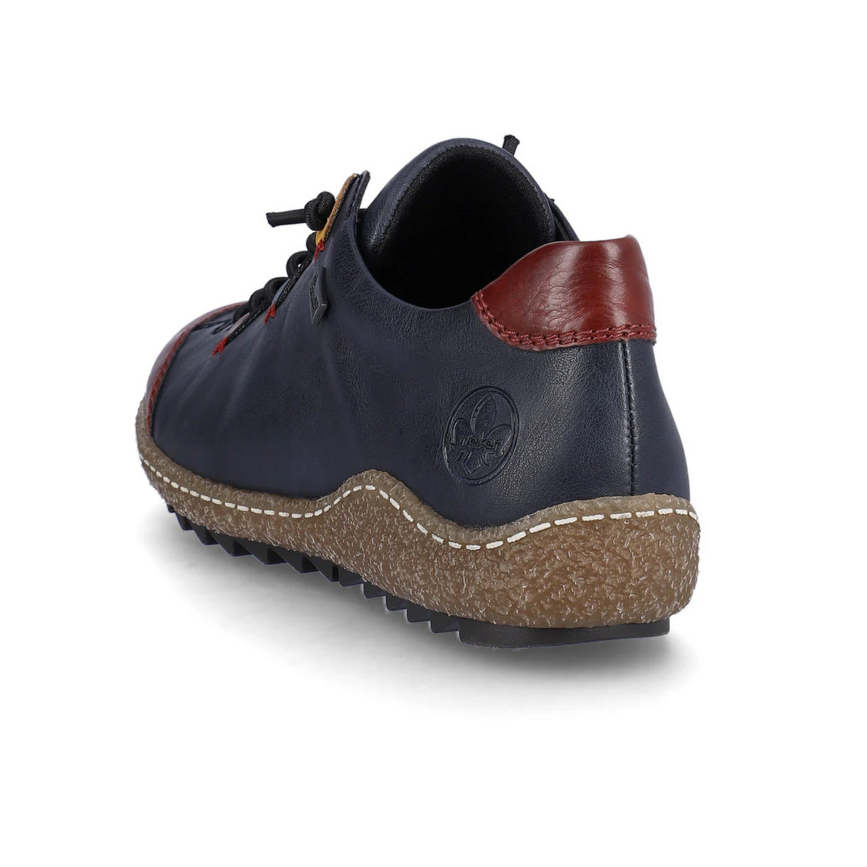 Rieker Liv L7561-14 Sneaker (Women) - Wine/Ozean/Brandy/Royal Athletic - Casual - Lace Up - The Heel Shoe Fitters