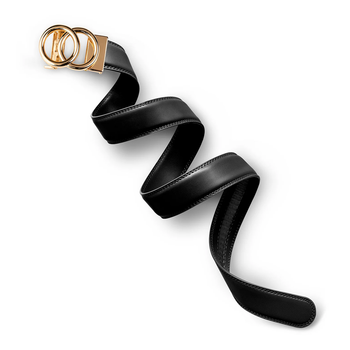 Mission Belts Gold Infinity (Women) - Black Leather