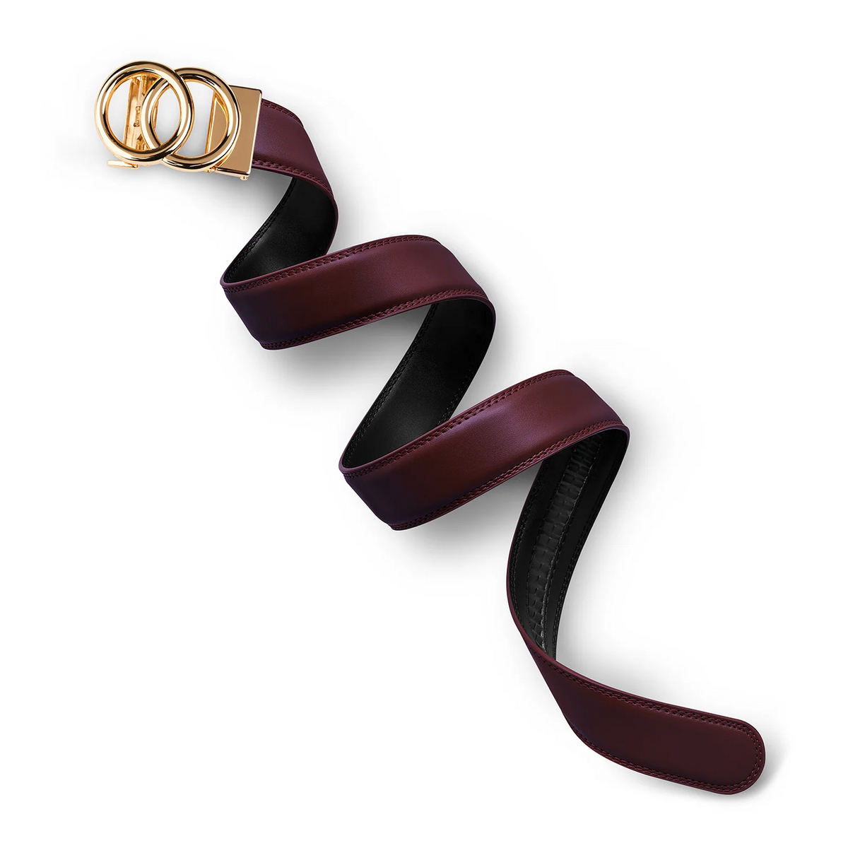 Mission Belts Gold Infinity (Women) - Burgundy Leather