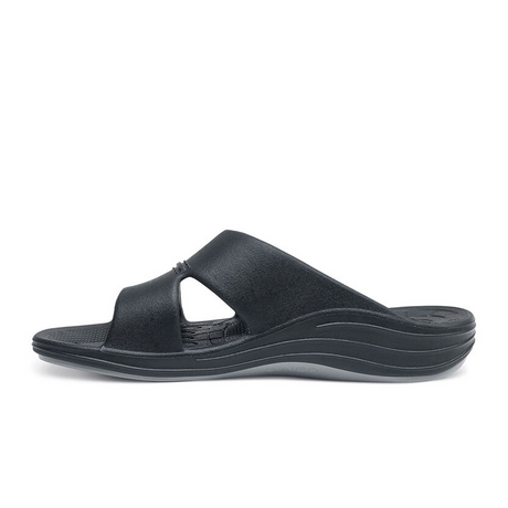 Aetrex Bali 9000 Slide Sandal (Men) - Black Sandals - Slide - The Heel Shoe Fitters