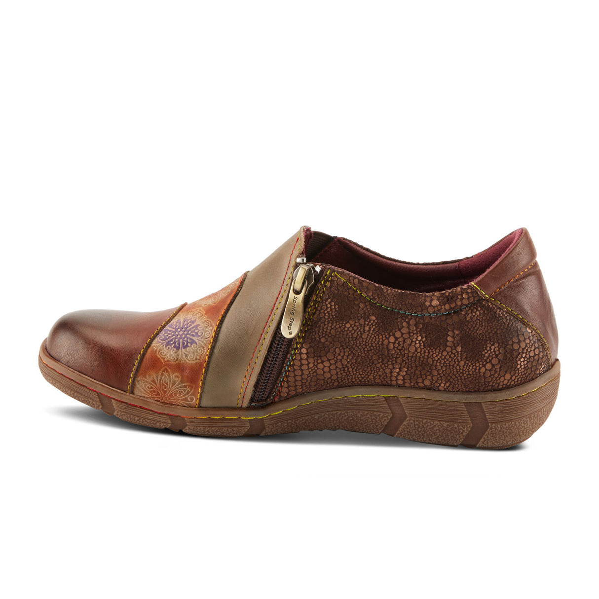 L'Artiste Lata Slip On (Women) - Brown Multi Dress-Casual - Slip Ons - The Heel Shoe Fitters