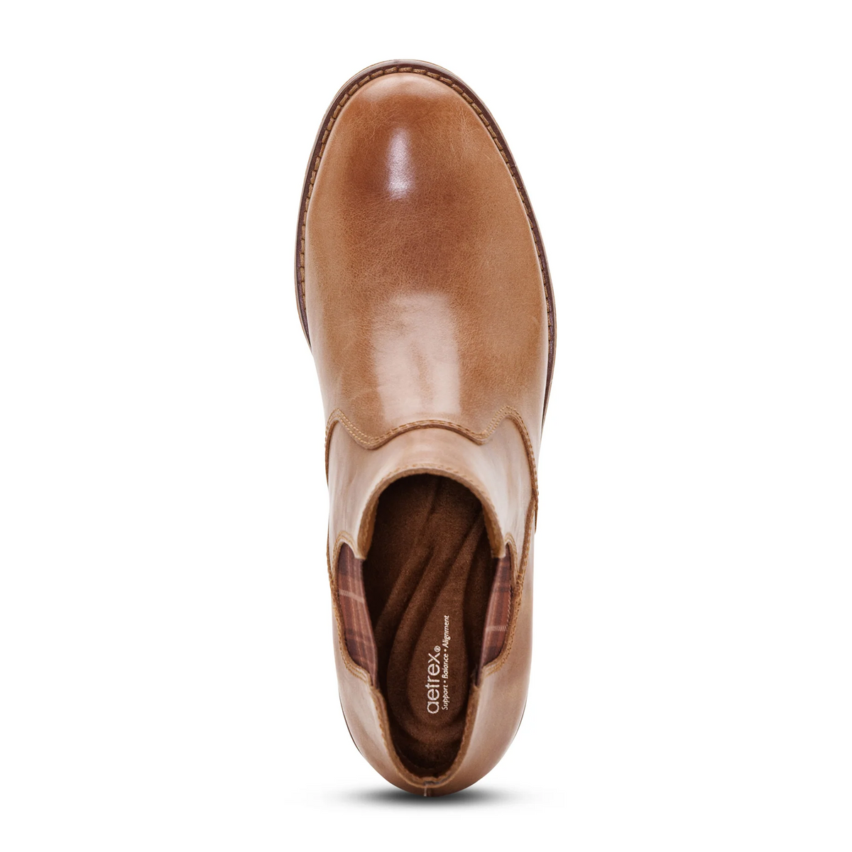 Aetrex Kaylee Chelsea Boot (Women) - Tan Boots - Casual - Low - The Heel Shoe Fitters