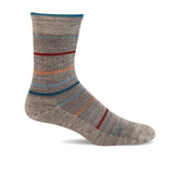 Sockwell Herringbone Stripe Crew Sock (Men) - Light Grey Accessories - Socks - Lifestyle - The Heel Shoe Fitters