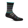 Sockwell Herringbone Stripe Crew Sock (Men) - Black Accessories - Socks - Lifestyle - The Heel Shoe Fitters