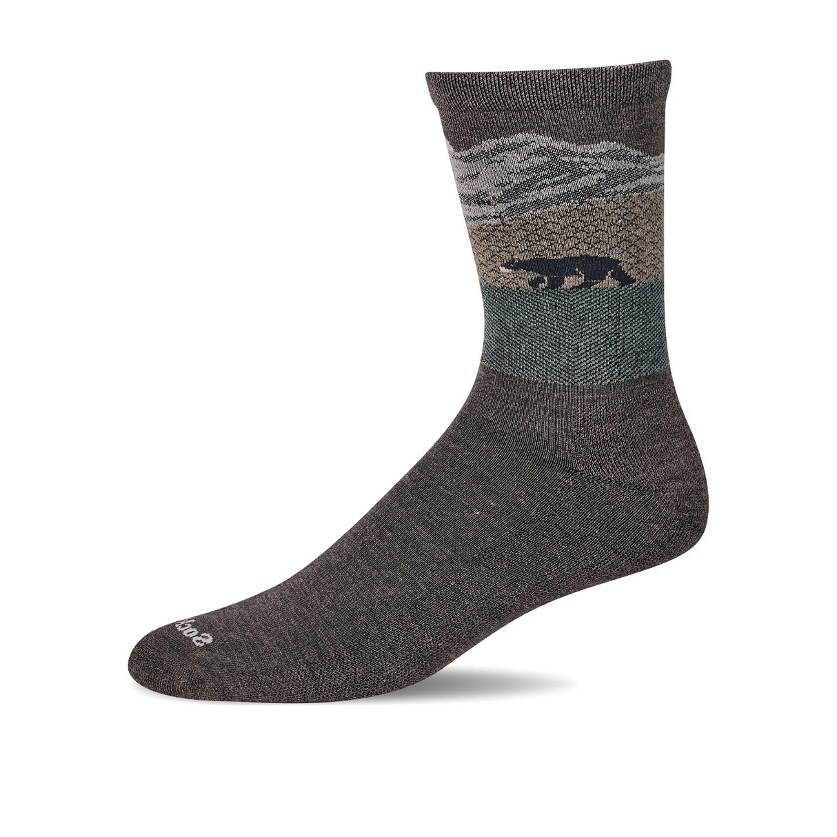 Sockwell Hill Side Crew Sock (Men) - Mushroom