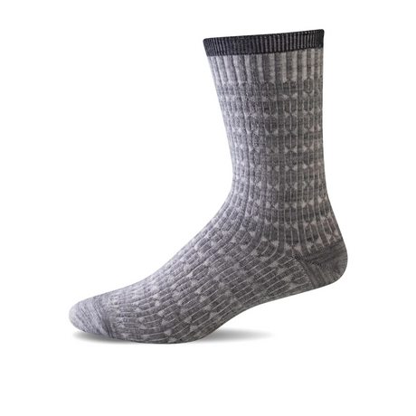 Sockwell Baby Cable Crew Sock (Women) - Light Grey Accessories - Socks - Lifestyle - The Heel Shoe Fitters