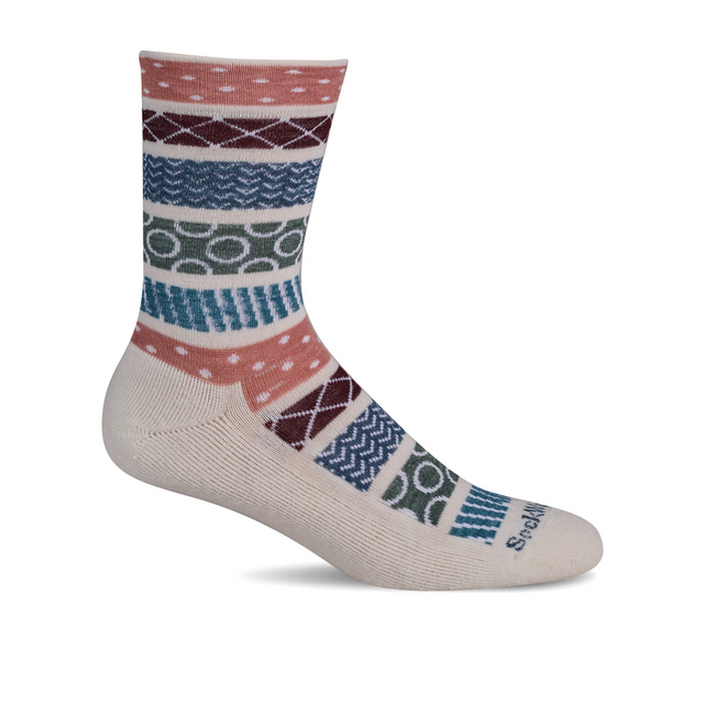Sockwell Fairisle Pop Crew Sock (Women) - Natural Accessories - Socks - Lifestyle - The Heel Shoe Fitters