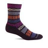 Sockwell Fairisle Pop Crew Sock (Women) - Blackberry Multi Accessories - Socks - Lifestyle - The Heel Shoe Fitters