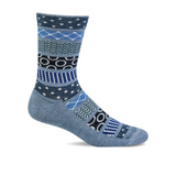 Sockwell Fairisle Pop Crew Sock (Women) - Bluestone Accessories - Socks - Lifestyle - The Heel Shoe Fitters