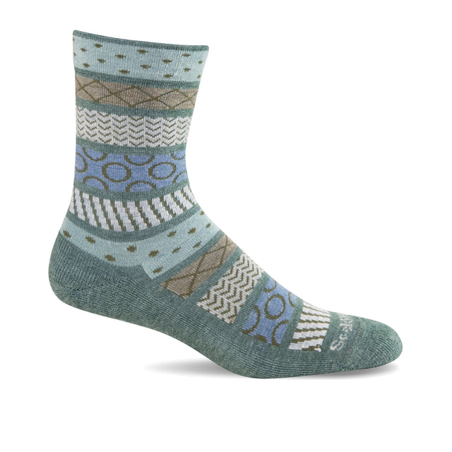 Sockwell Fairisle Pop Crew Sock (Women) - Juniper Accessories - Socks - Lifestyle - The Heel Shoe Fitters