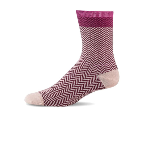 Sockwell Herringbone Tweed Crew Sock (Women) - Mulberry Accessories - Socks - Lifestyle - The Heel Shoe Fitters