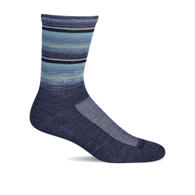 Sockwell Desert Stripe Crew Sock (Women) - Denim Accessories - Socks - Lifestyle - The Heel Shoe Fitters