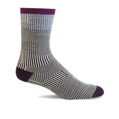 Sockwell Patchy Crew Sock (Women) - Blackberry Accessories - Socks - Lifestyle - The Heel Shoe Fitters