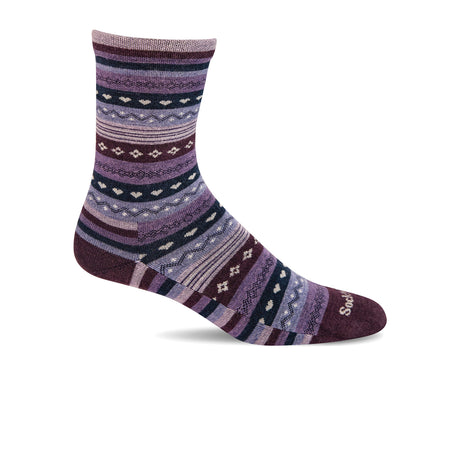 Sockwell Forever Fairisle Crew Sock (Women) - Blackberry Accessories - Socks - Lifestyle - The Heel Shoe Fitters