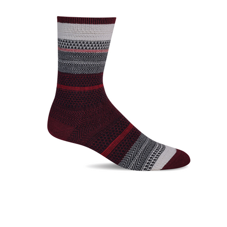 Sockwell Jasmin Crew Sock (Women) - Cranberry Accessories - Socks - Lifestyle - The Heel Shoe Fitters