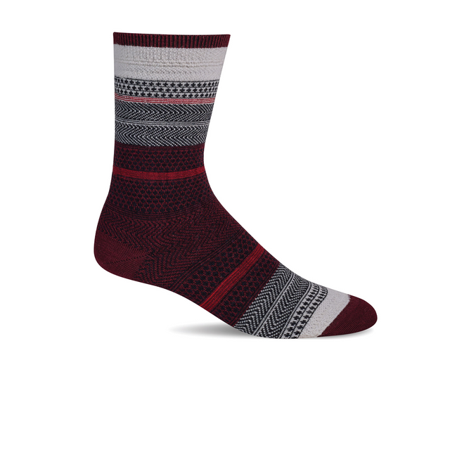 Sockwell Jasmin Crew Sock (Women) - Cranberry Accessories - Socks - Lifestyle - The Heel Shoe Fitters