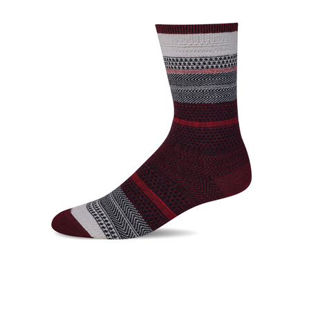 Sockwell Jasmin Crew Sock (Women) - Cranberry Accessories - Socks - Lifestyle - The Heel Shoe Fitters