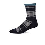 Sockwell Big Plaid Crew Sock (Women) - Black Accessories - Socks - Lifestyle - The Heel Shoe Fitters