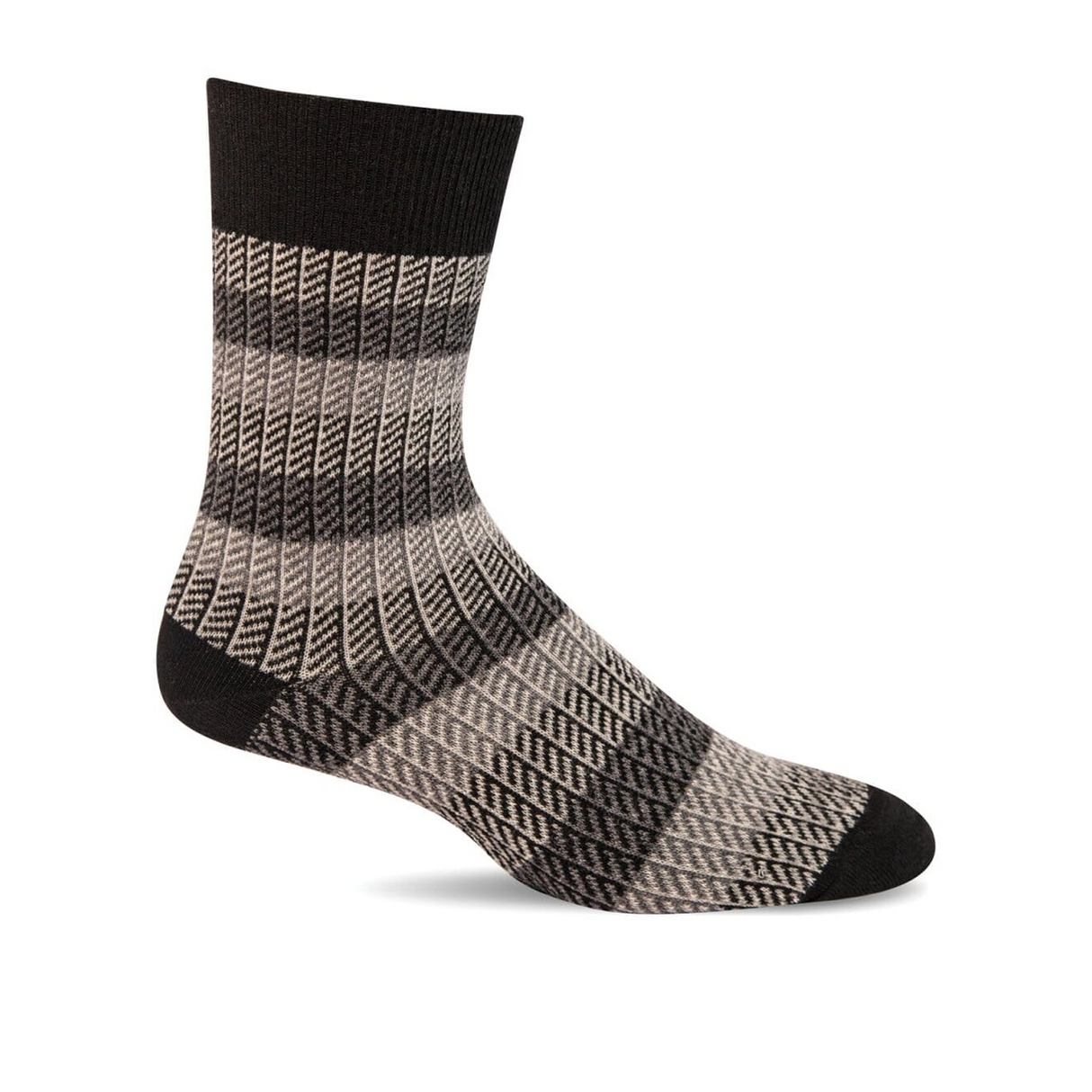 Sockwell Ticking Tweed Crew Sock (Men) - Mushroom
