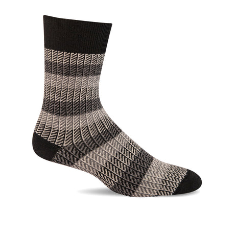 Sockwell Ticking Tweed Crew Sock (Men) - Black Accessories - Socks - Lifestyle - The Heel Shoe Fitters