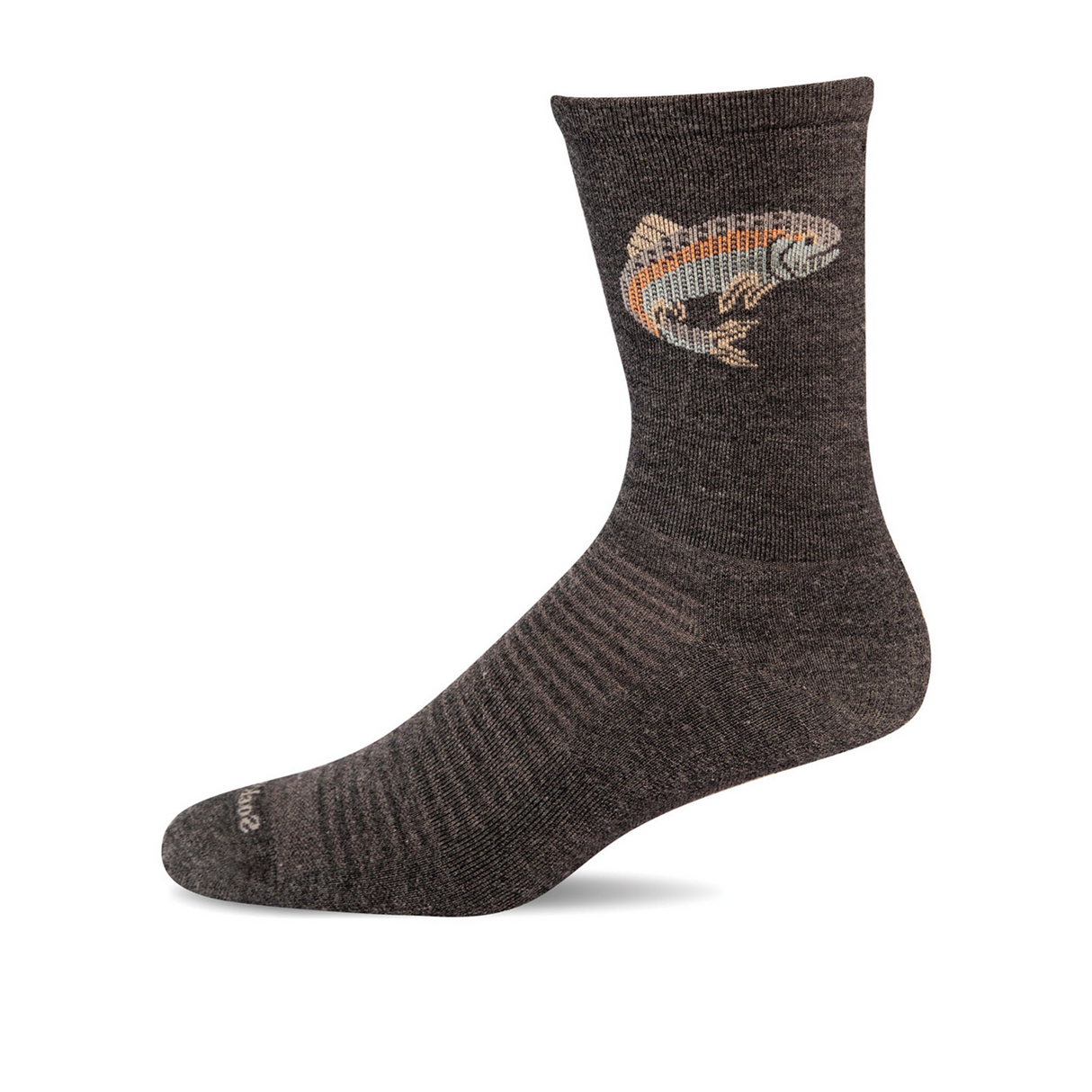 Sockwell Trout Crew Sock (Men) - Charcoal Accessories - Socks - Lifestyle - The Heel Shoe Fitters