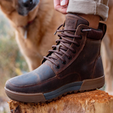 Lems Boulder Summit WP (Unisex) - Rugged Bark Boots - Casual - Mid - The Heel Shoe Fitters
