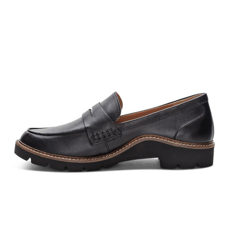 Aetrex Colette Loafer (Women) - Black Dress-Casual - Loafer - The Heel Shoe Fitters