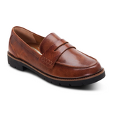 Aetrex Colette Loafer (Women) - Cognac/Black Sole Dress-Casual - Loafer - The Heel Shoe Fitters