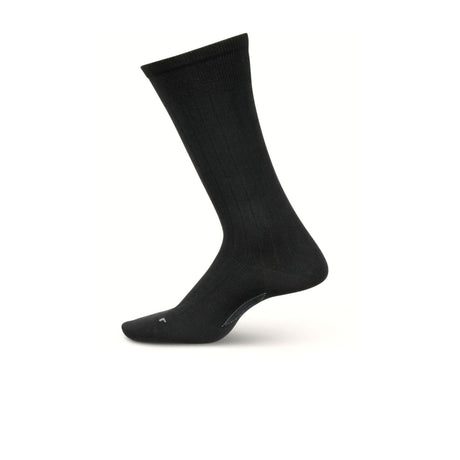 Feetures LM15001 Everyday Ultra Light Wide Rib Crew Sock (Men) - Black Accessories - Socks - Lifestyle - The Heel Shoe Fitters