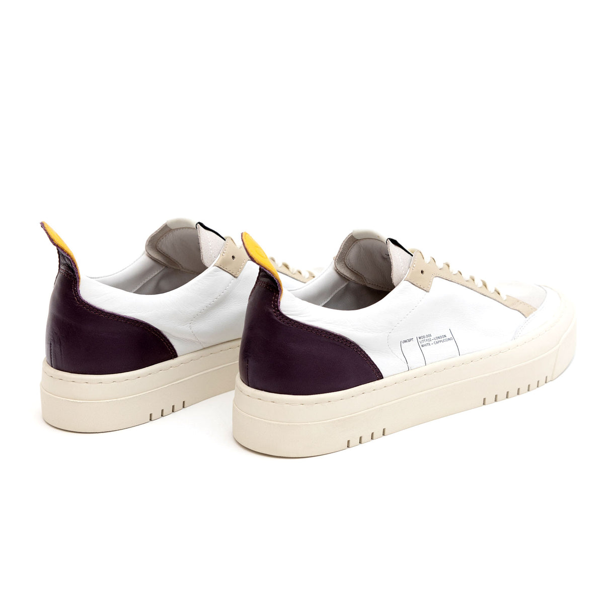 Oncept London Sneaker (Women) - White/Cappuccino Athletic - Casual - Lace Up - The Heel Shoe Fitters