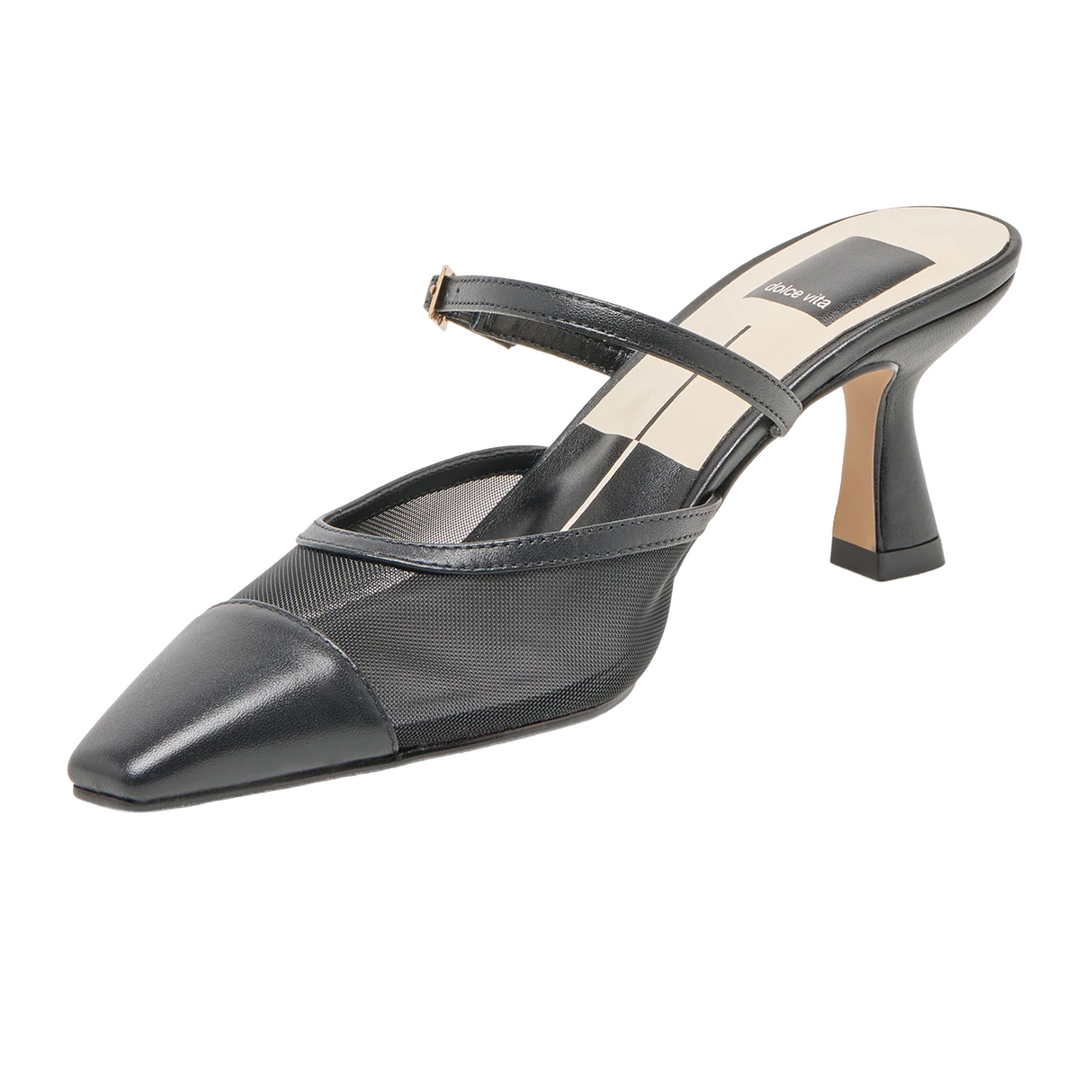 Dolce Vita Loyd Heeled Mule (Women) - Onyx Dress-Casual - Heels - The Heel Shoe Fitters