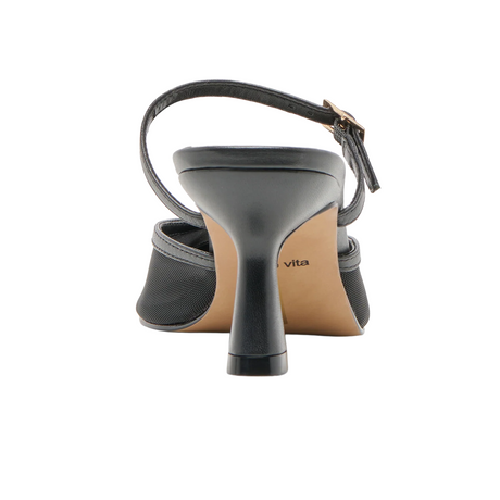 Dolce Vita Loyd Heeled Mule (Women) - Onyx Dress-Casual - Heels - The Heel Shoe Fitters