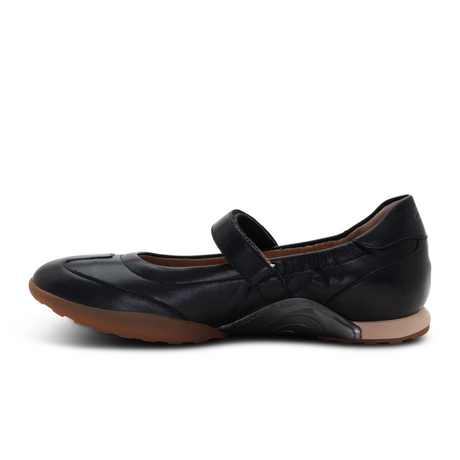 Aetrex Haley Mary Jane Sneaker (Women) - Black Athletic - Casual - Slip On - The Heel Shoe Fitters