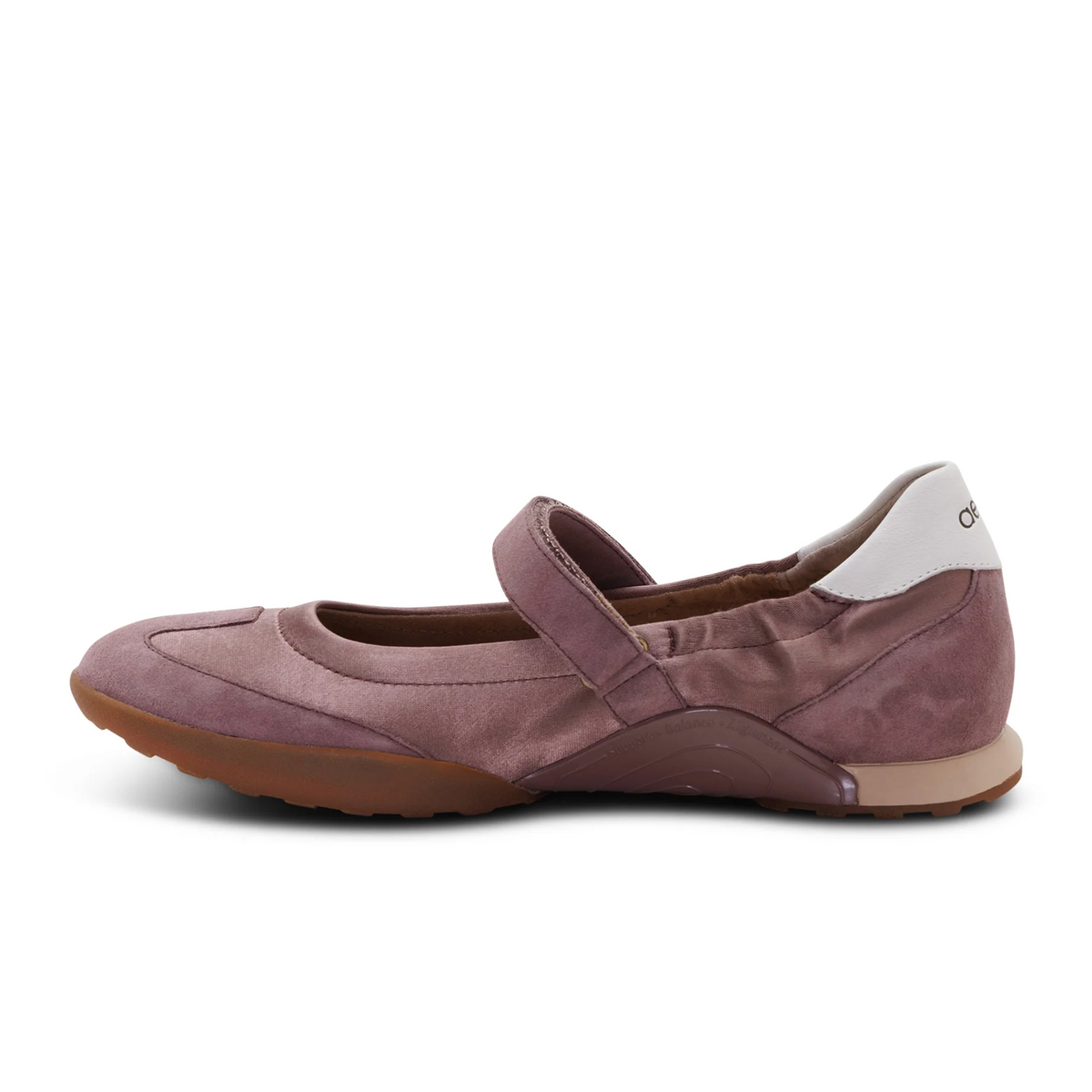 Aetrex Haley Mary Jane Sneaker (Women) - Mauve Athletic - Casual - Slip On - The Heel Shoe Fitters