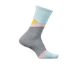 Feetures LW1010626 Max Cushion Crew Sock (Women) - Rising Sun Gray Accessories - Socks - Lifestyle - The Heel Shoe Fitters