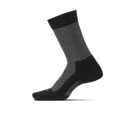 Feetures LW10335 Everyday Hex Tex Max Cushion Crew Sock (Women) - Black Accessories - Socks - Lifestyle - The Heel Shoe Fitters