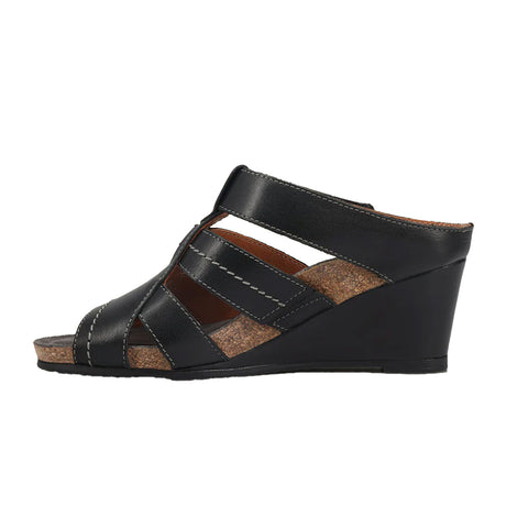 Taos Lydia Wedge Sandal (Women) - Black Sandals - Heel/Wedge - The Heel Shoe Fitters