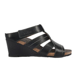 Taos Lydia Wedge Sandal (Women) - Black Sandals - Heel/Wedge - The Heel Shoe Fitters