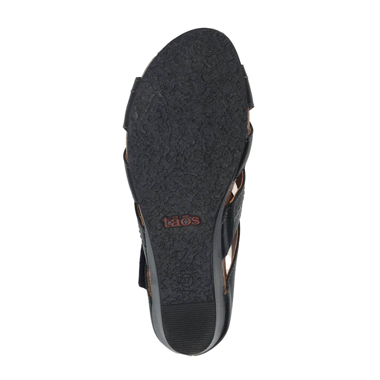 Taos Lydia Wedge Sandal (Women) - Black Sandals - Heel/Wedge - The Heel Shoe Fitters