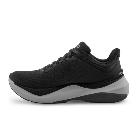 Topo Aura Running Shoe (Men) - Black/Charcoal Athletic - Running - Stability - The Heel Shoe Fitters